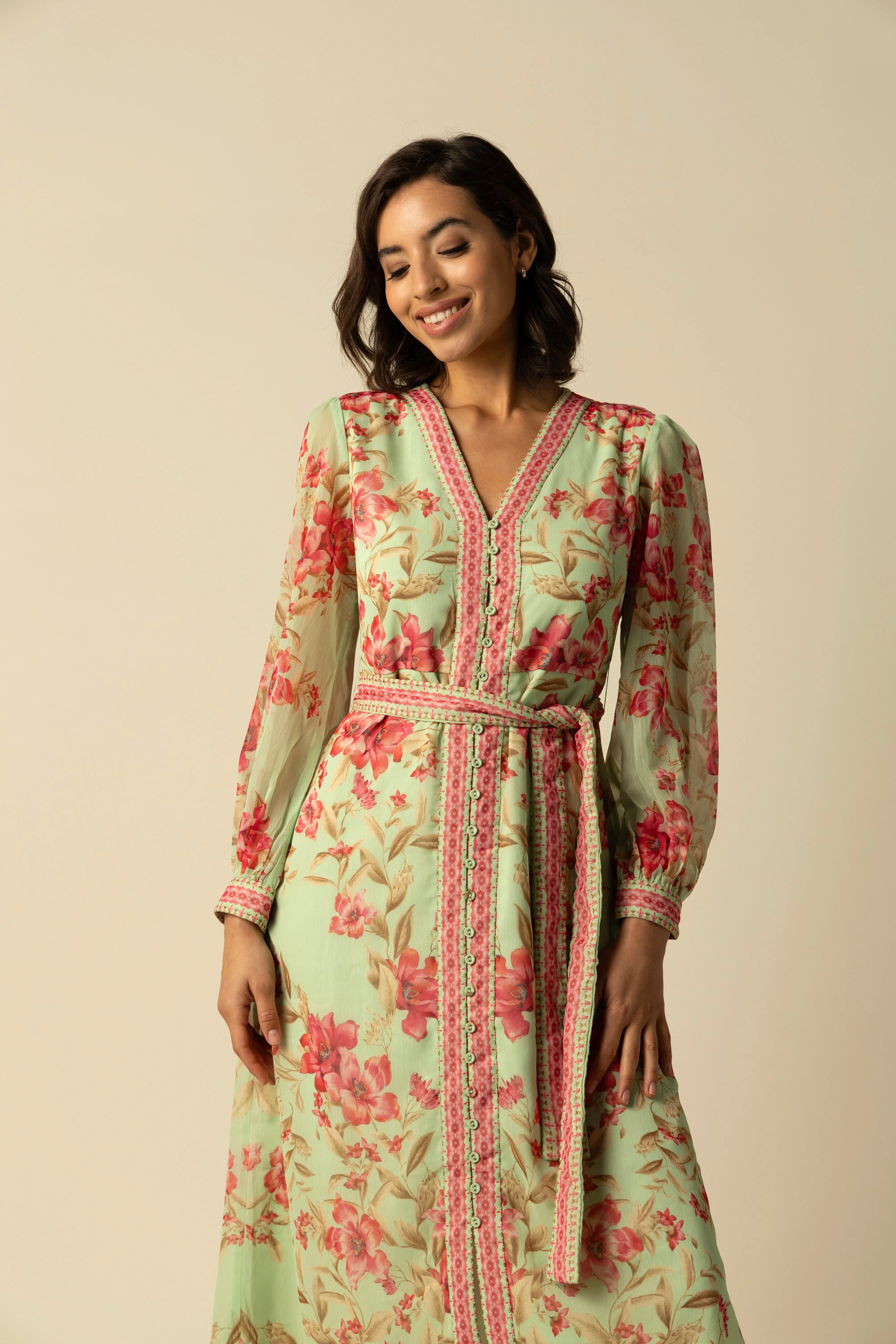 Naomi Green Dress