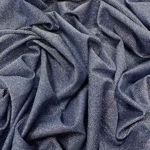 Periwinkle and Silver Stretch Mesh Fabric