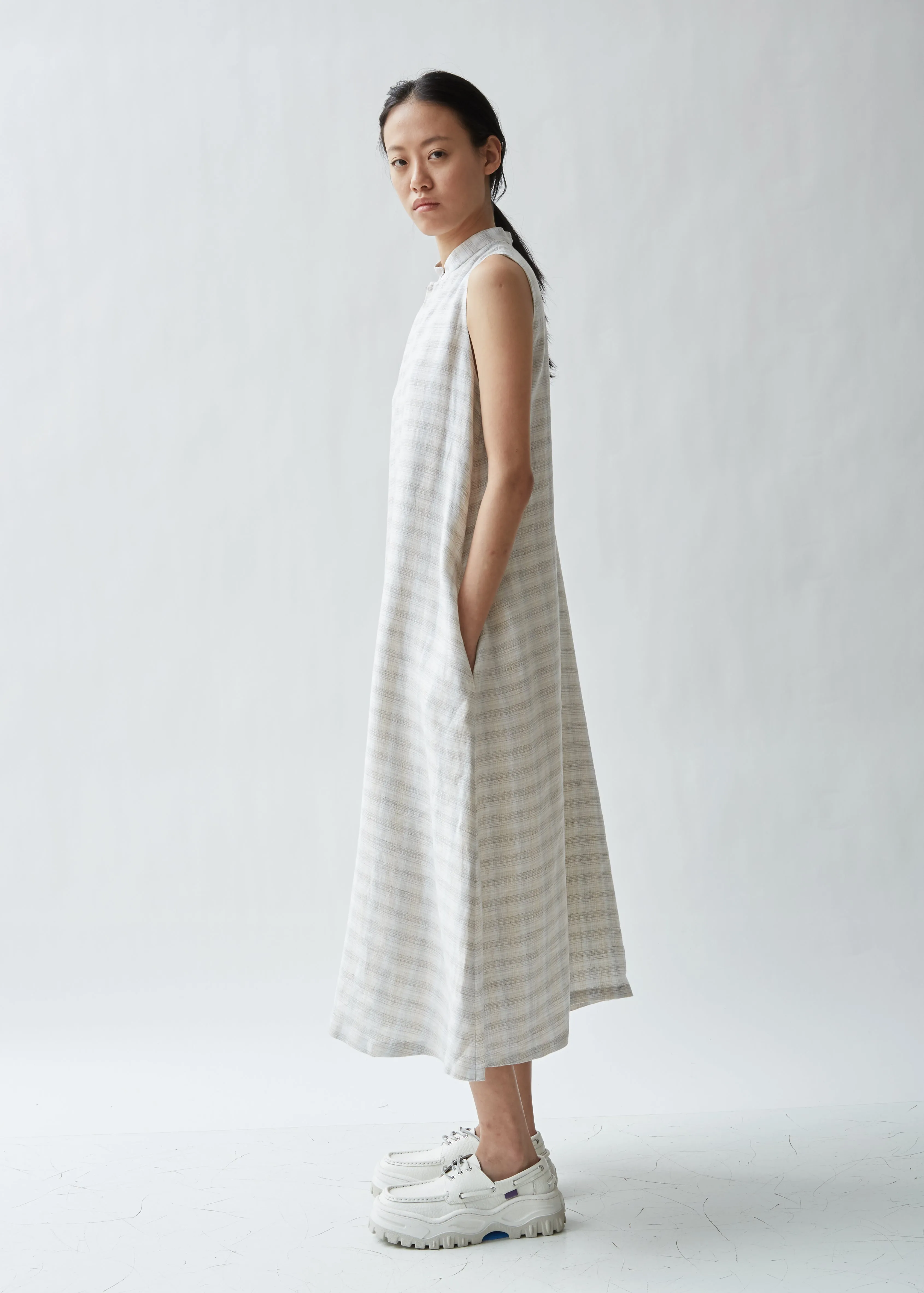 Phenomenon Checked Linen Dress