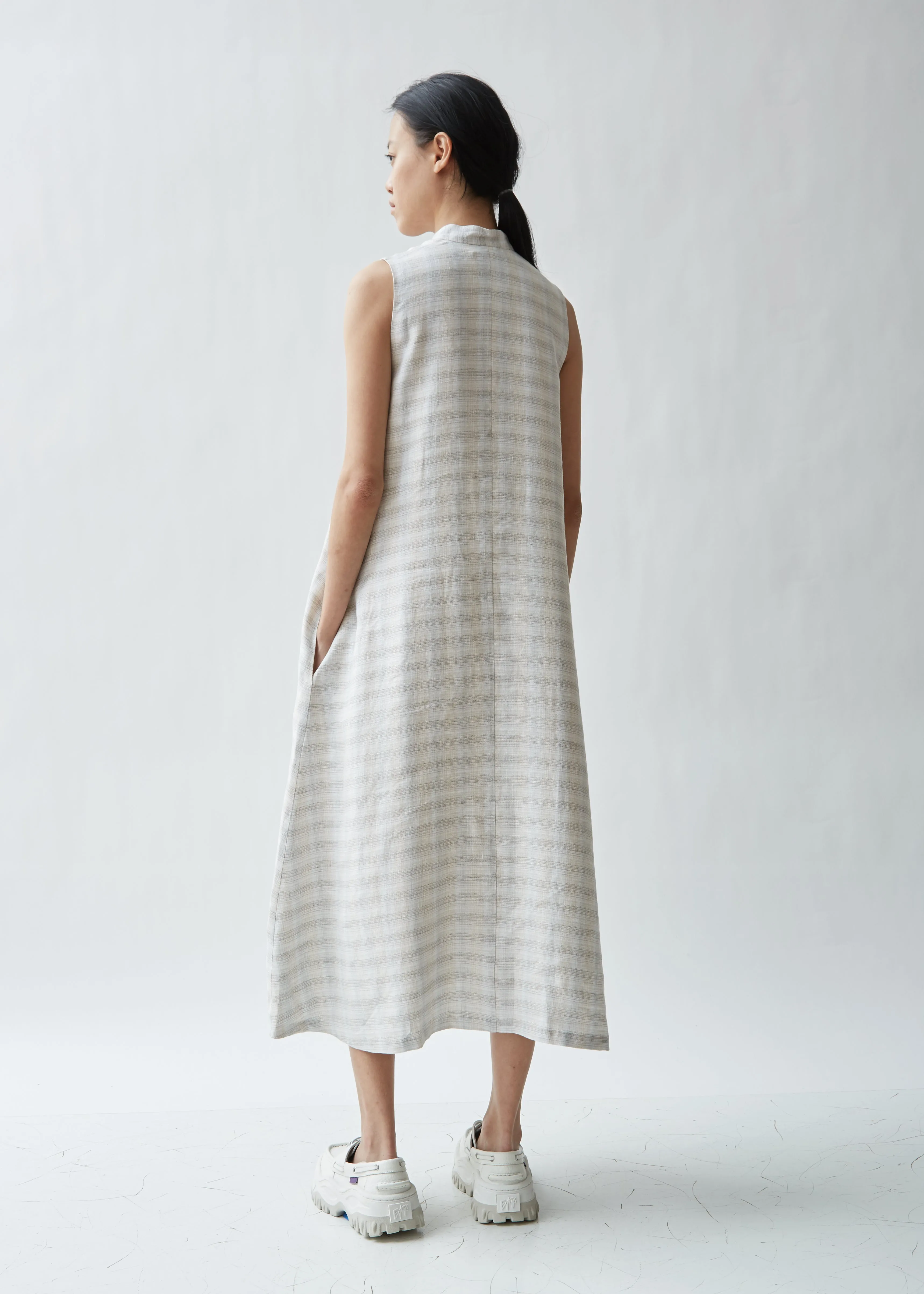 Phenomenon Checked Linen Dress