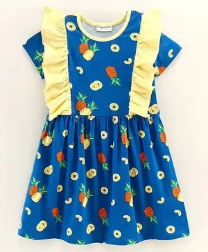Pineapple with Front Frill Dress