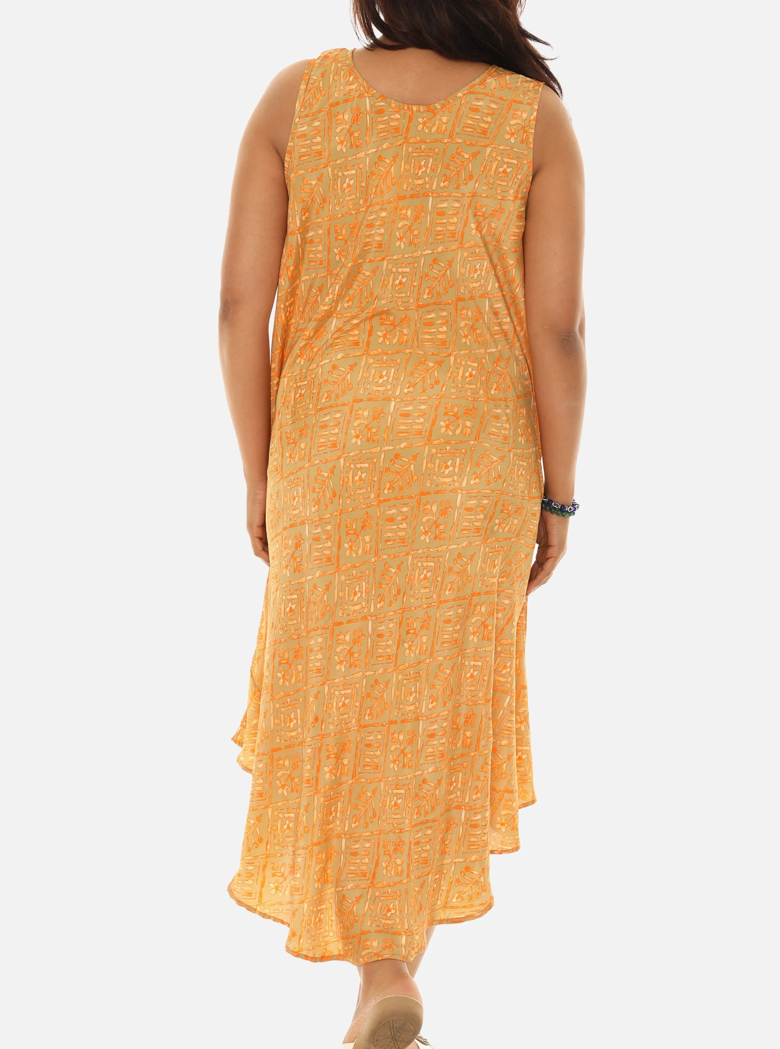 Printed Floral Sleeveless Women's Dress