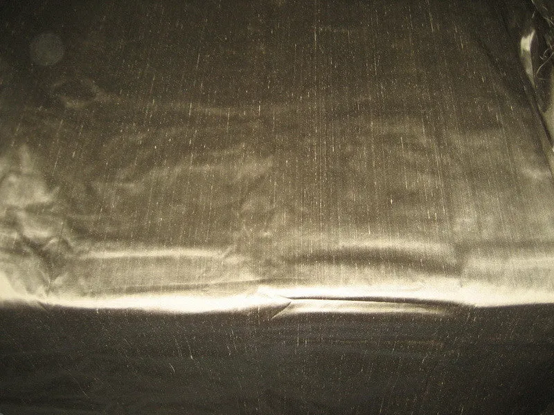 Pure SILK Dupioni FABRIC Ash color