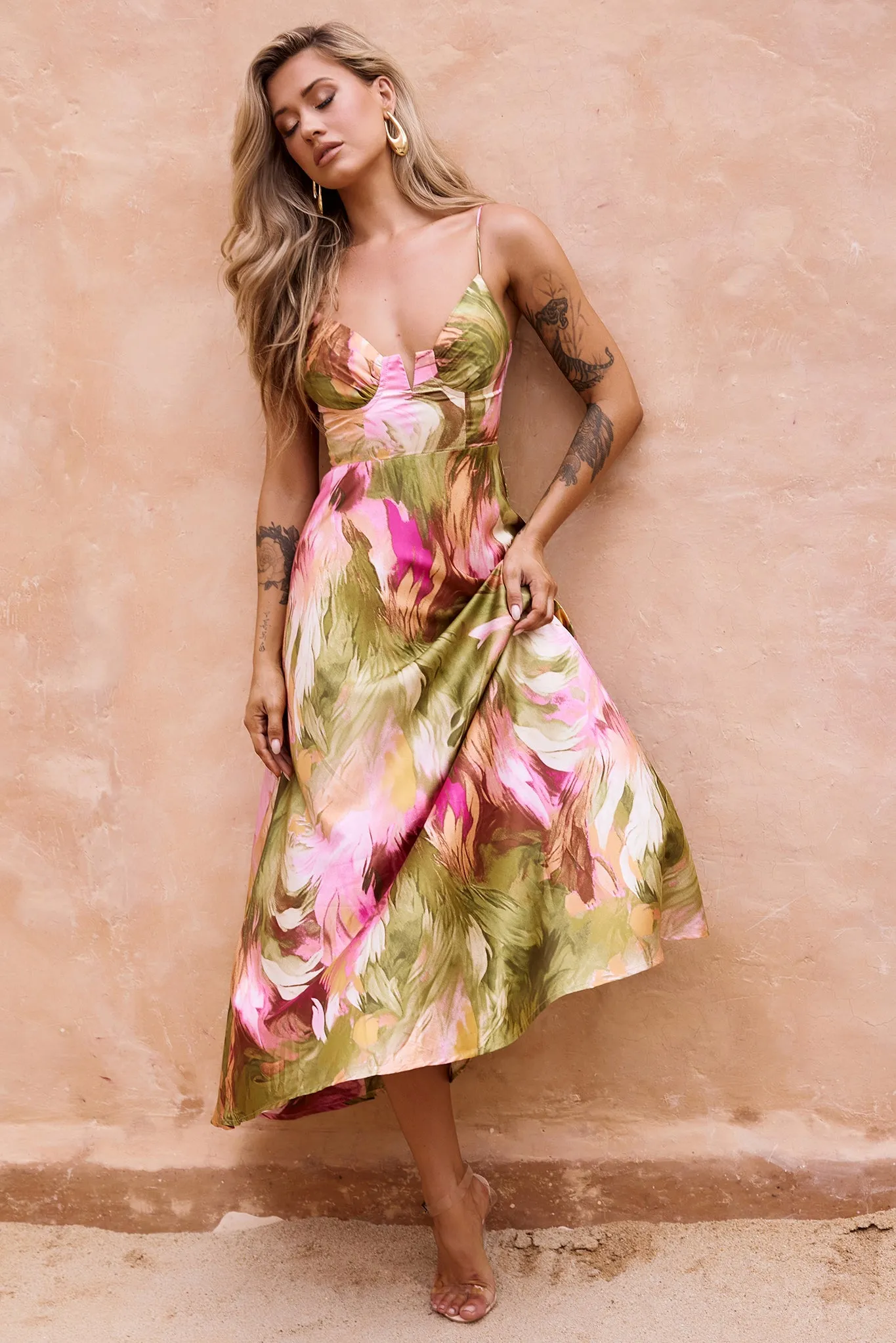 Send Love Maxi Dress - Purple Multi