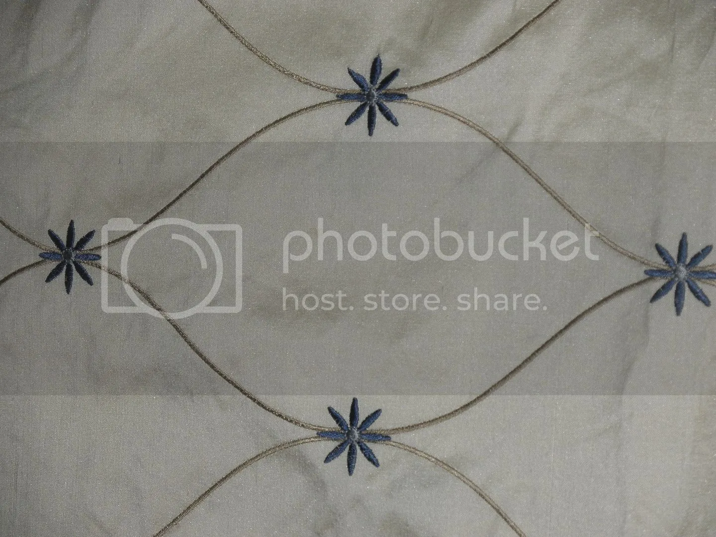 SILK DUPIONI Cream color with EMBROIDERY DUPE19