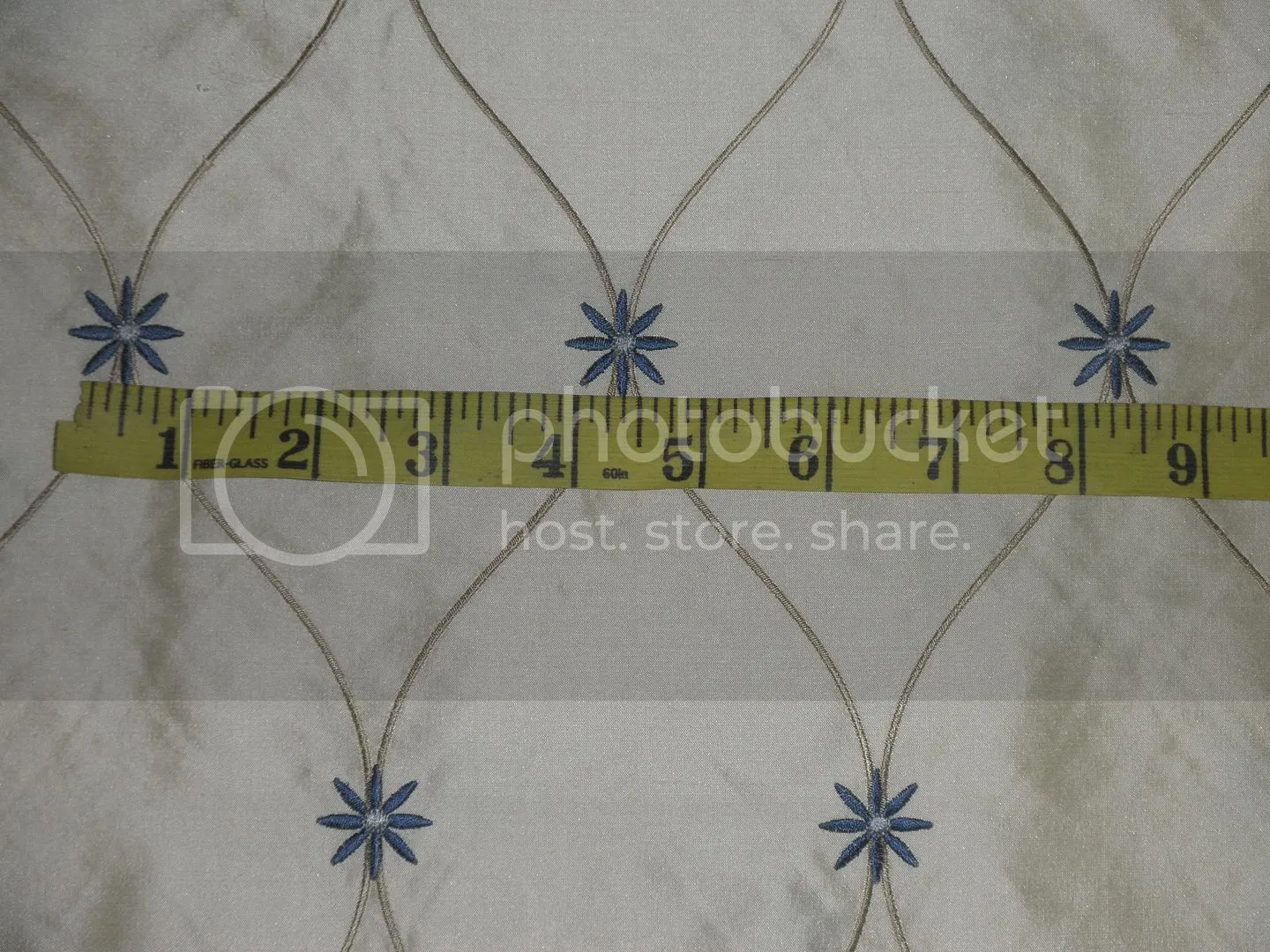 SILK DUPIONI Cream color with EMBROIDERY DUPE19