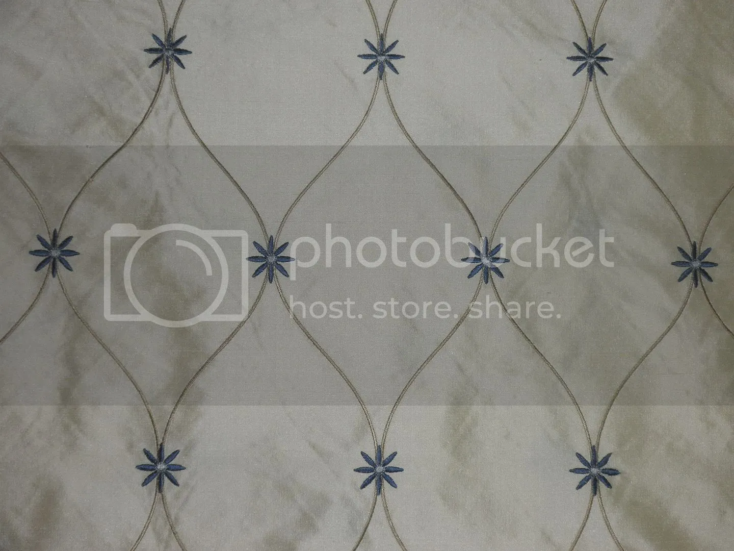 SILK DUPIONI Cream color with EMBROIDERY DUPE19