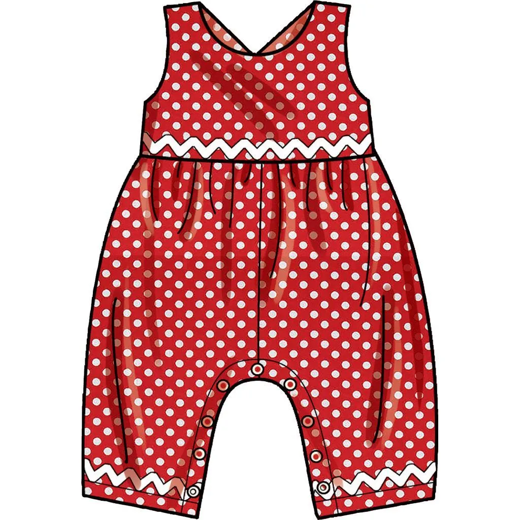 Simplicity Sewing Pattern S9319 Toddlers' Criss-Cross Top, Dresses, Rompers and Panties