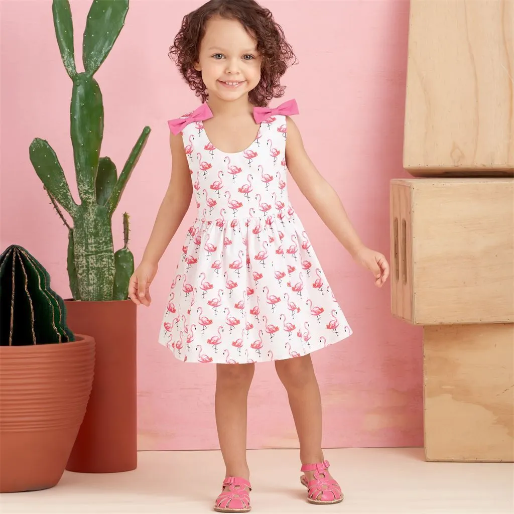 Simplicity Sewing Pattern S9319 Toddlers' Criss-Cross Top, Dresses, Rompers and Panties