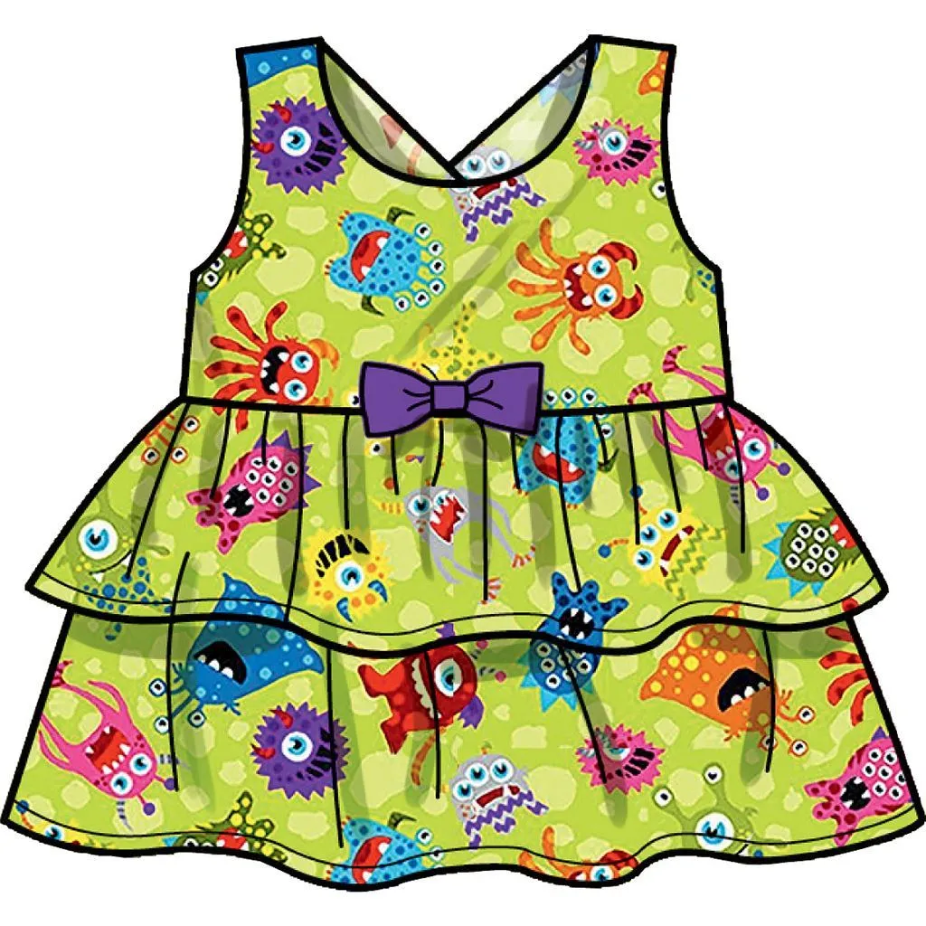 Simplicity Sewing Pattern S9319 Toddlers' Criss-Cross Top, Dresses, Rompers and Panties