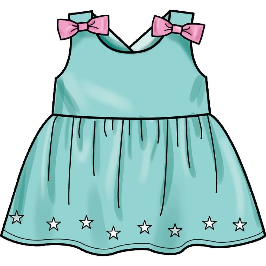 Simplicity Sewing Pattern S9319 Toddlers' Criss-Cross Top, Dresses, Rompers and Panties