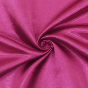 Star Magenta Pink Solid Poly Antique Satin Woven Fabric