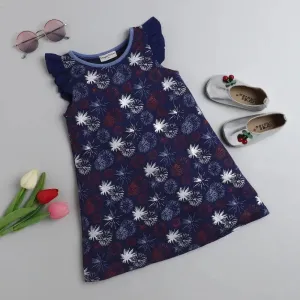 Stars Sleeves Frill Dress