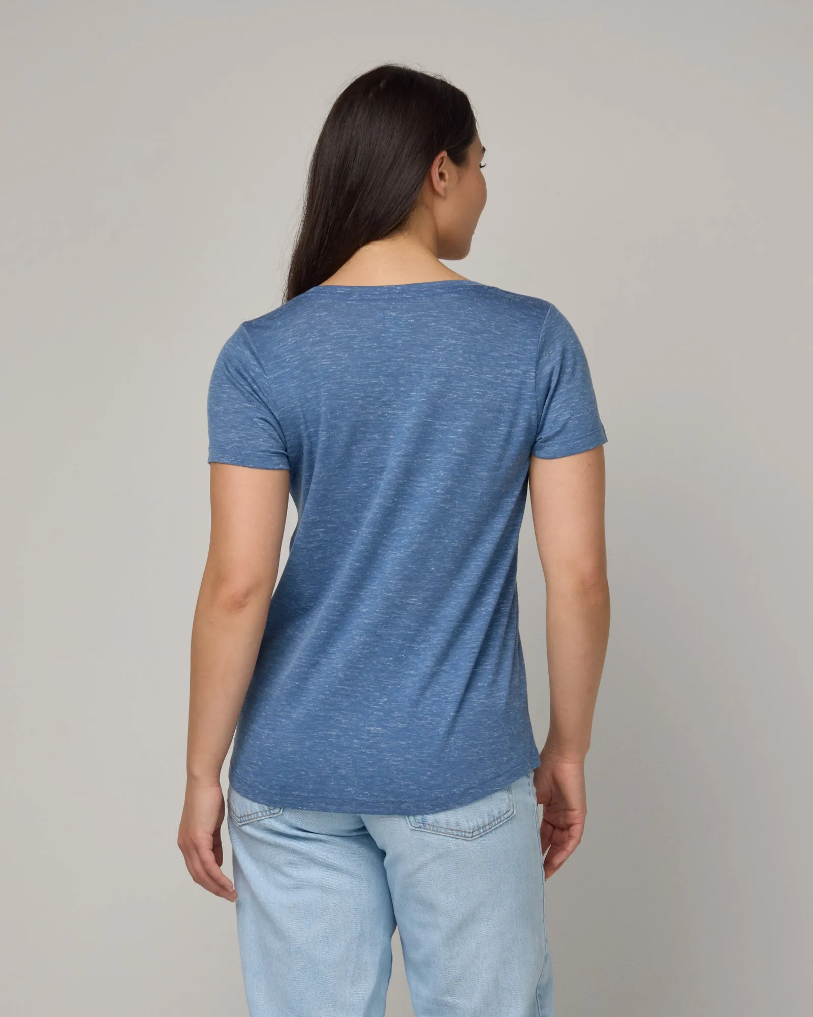 Stella Linen Scoop Neck Tee