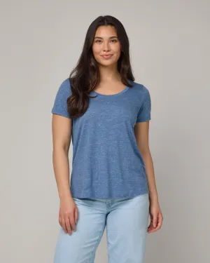 Stella Linen Scoop Neck Tee