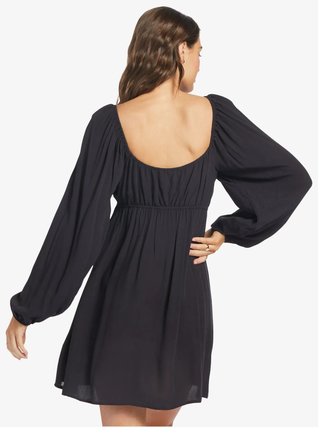 Sweetest Shores Dress Solid Dress - Anthracite