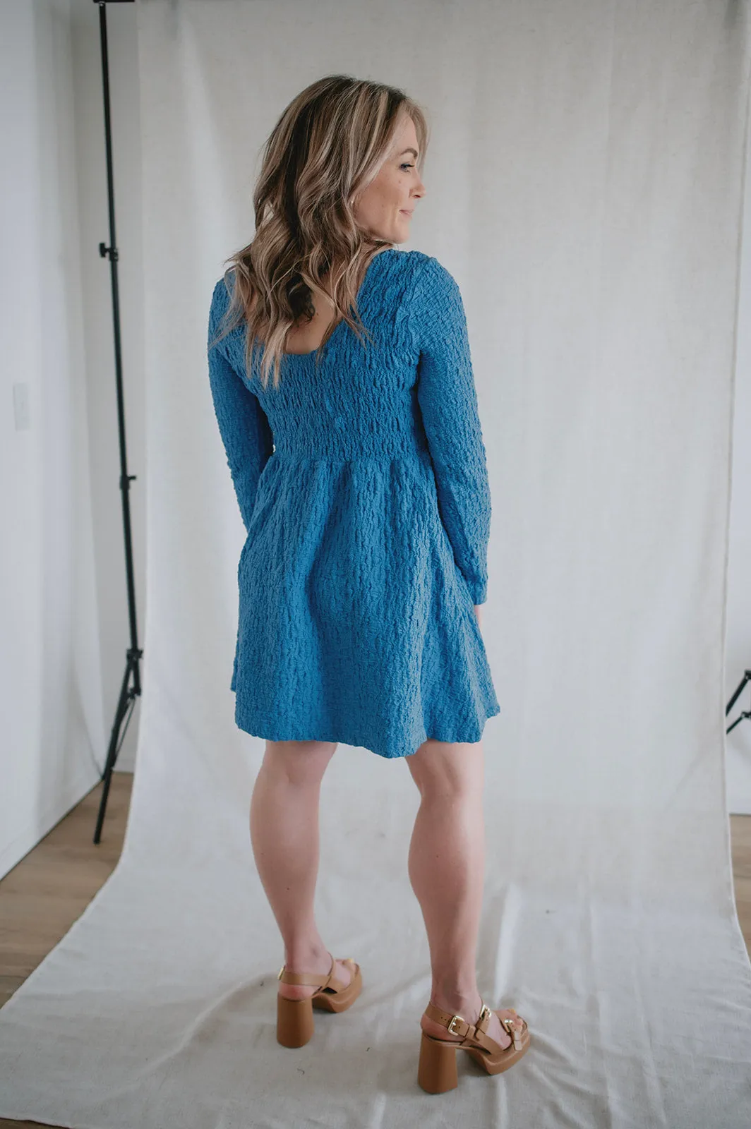 The Adrianna Mini Dress by Saltwater Luxe - Pacific