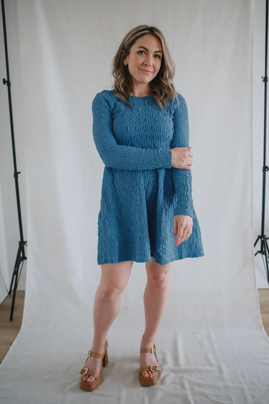 The Adrianna Mini Dress by Saltwater Luxe - Pacific