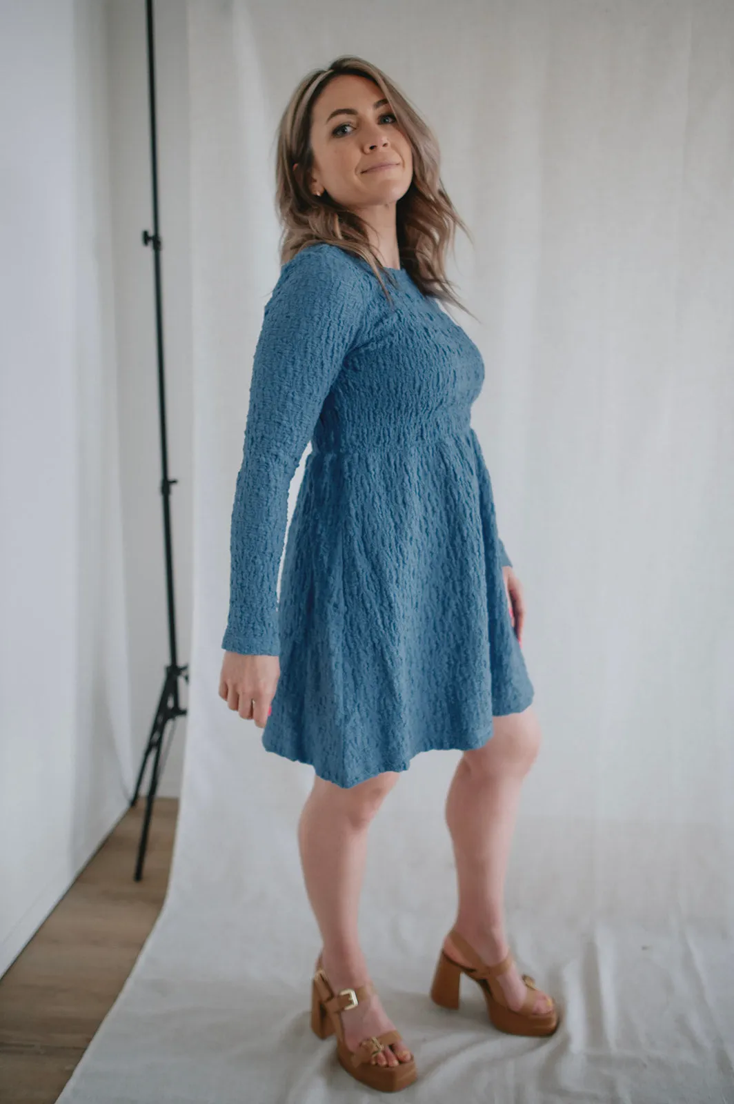 The Adrianna Mini Dress by Saltwater Luxe - Pacific