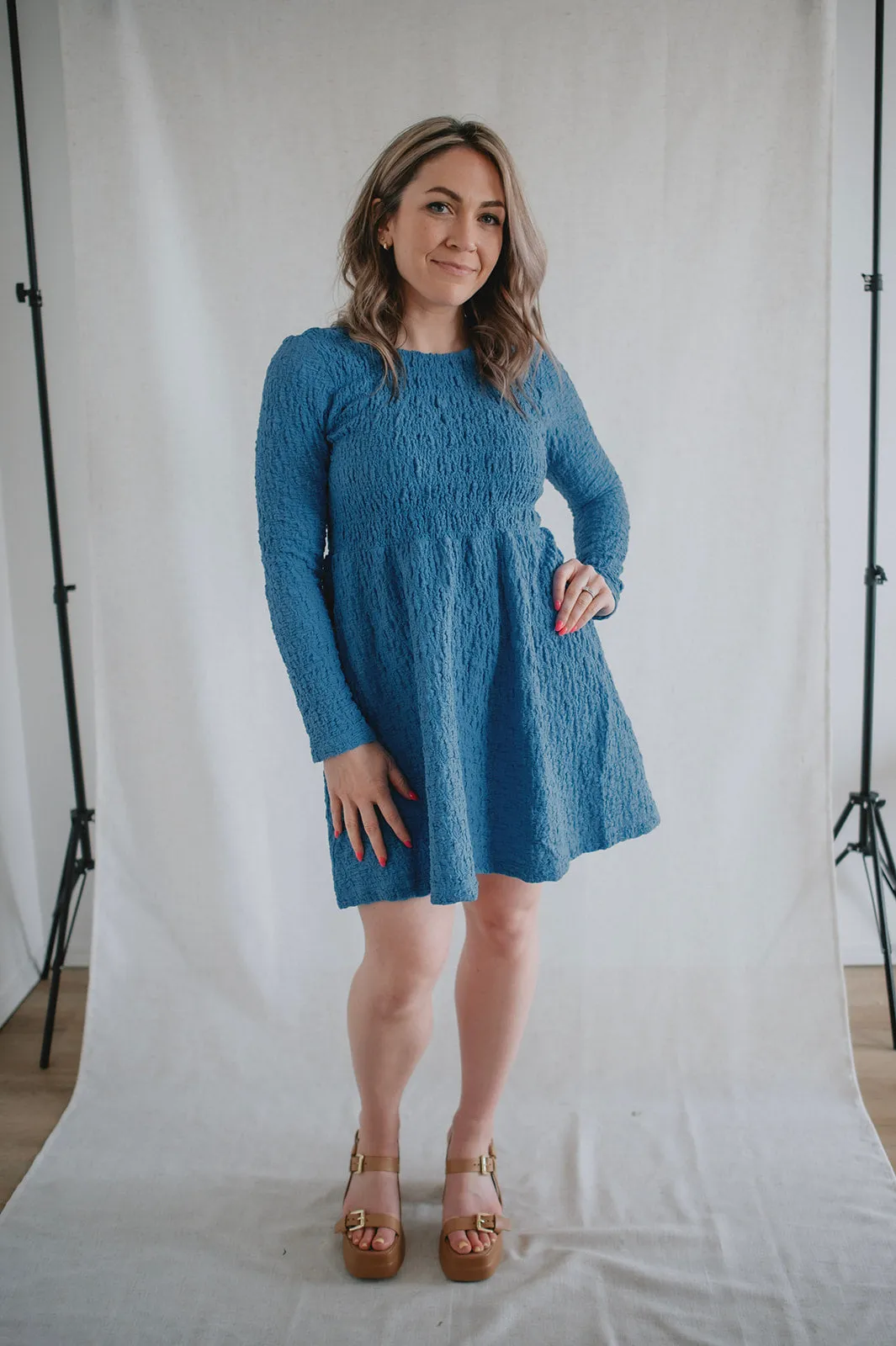 The Adrianna Mini Dress by Saltwater Luxe - Pacific