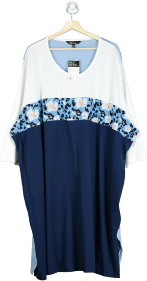Ulla Popken Blue Multicolour Tunic Dress UK XXXL