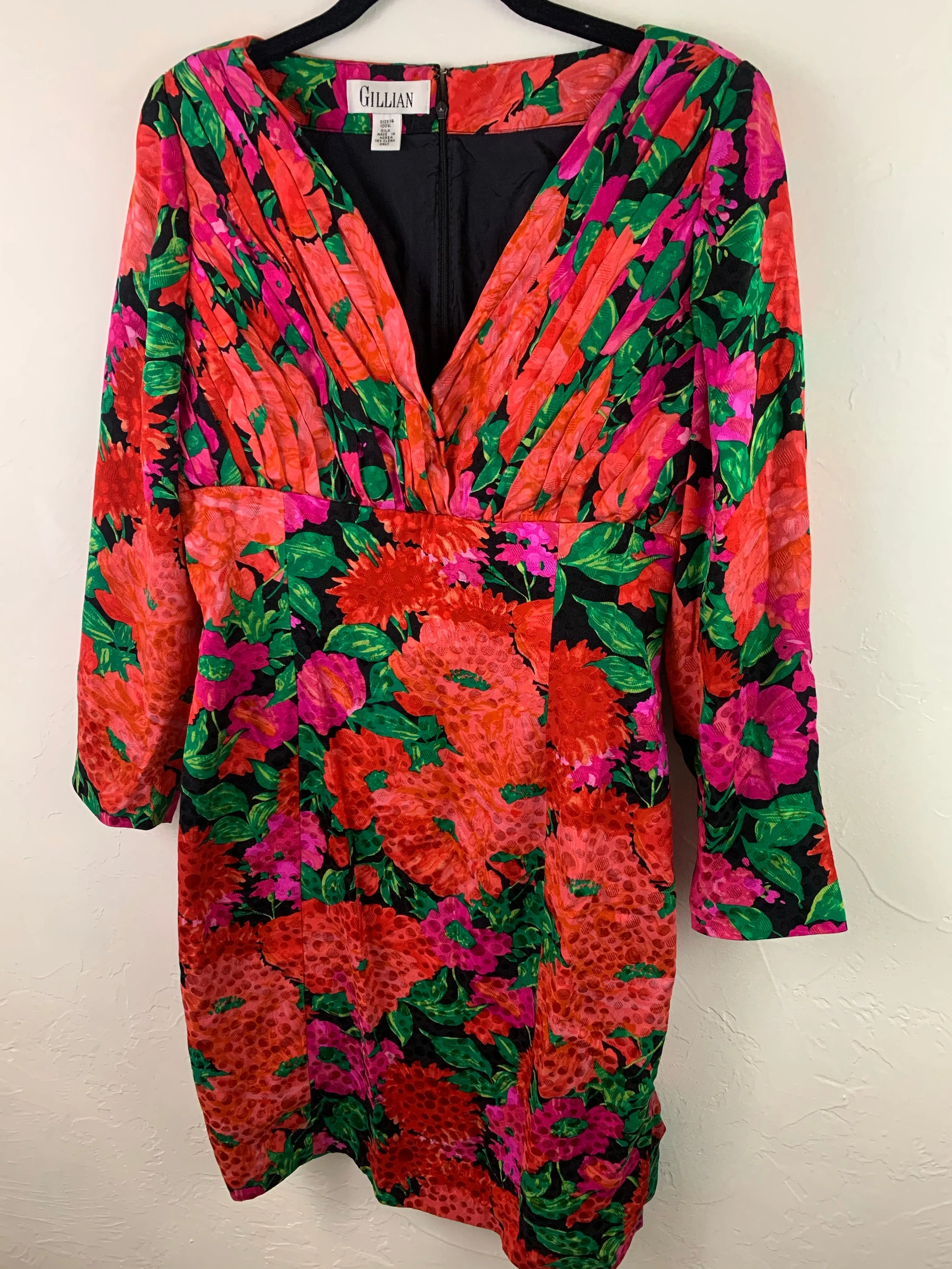 Vibrant floral dress XL