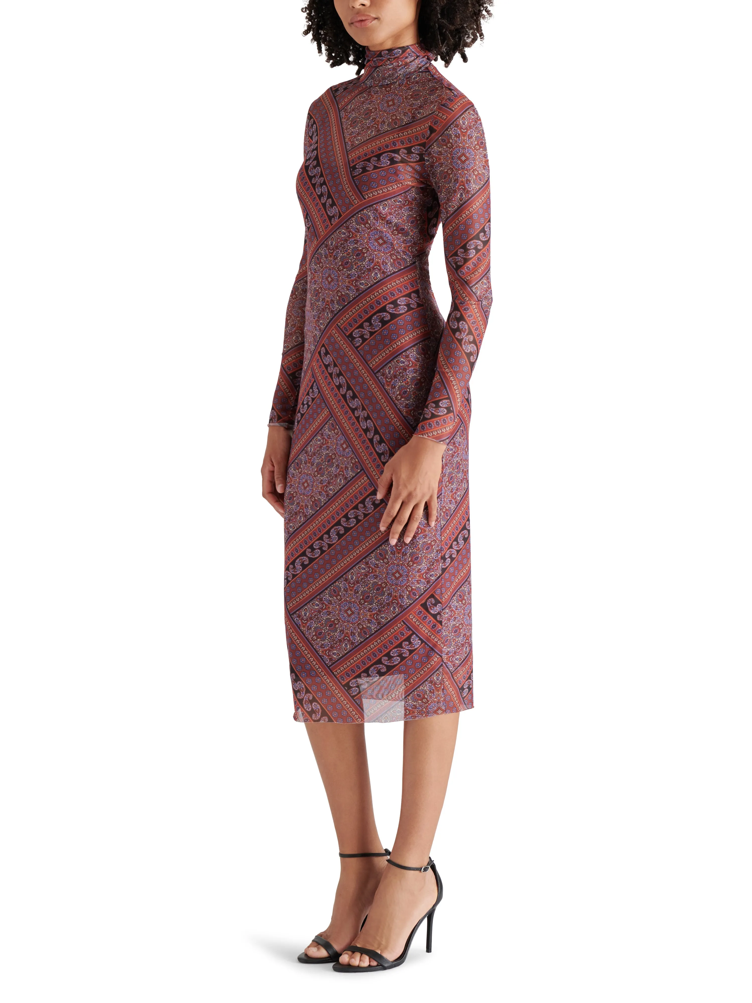 Vivienne Mesh Bodycon Dress, Multi | Steve Madden