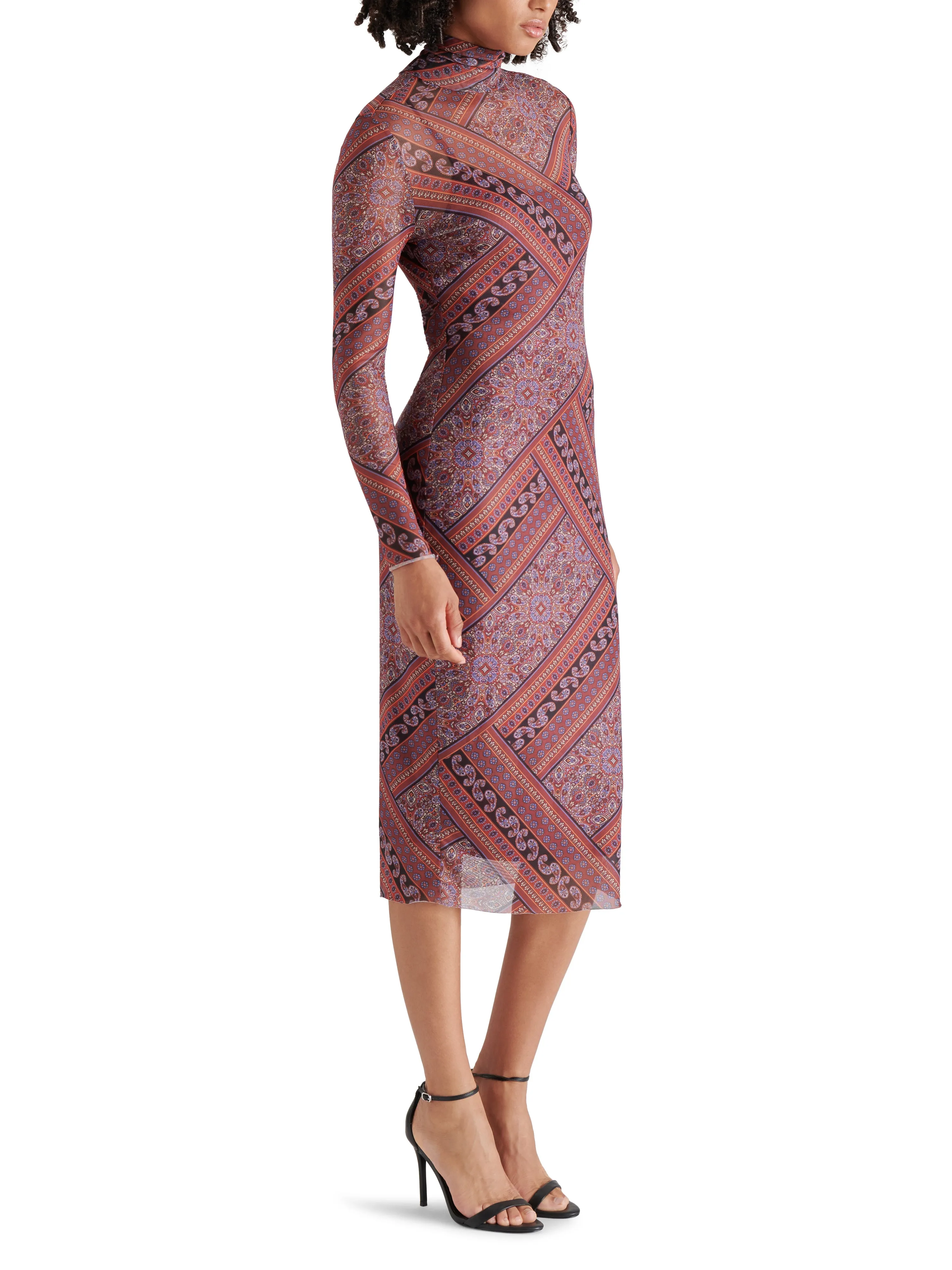 Vivienne Mesh Bodycon Dress, Multi | Steve Madden