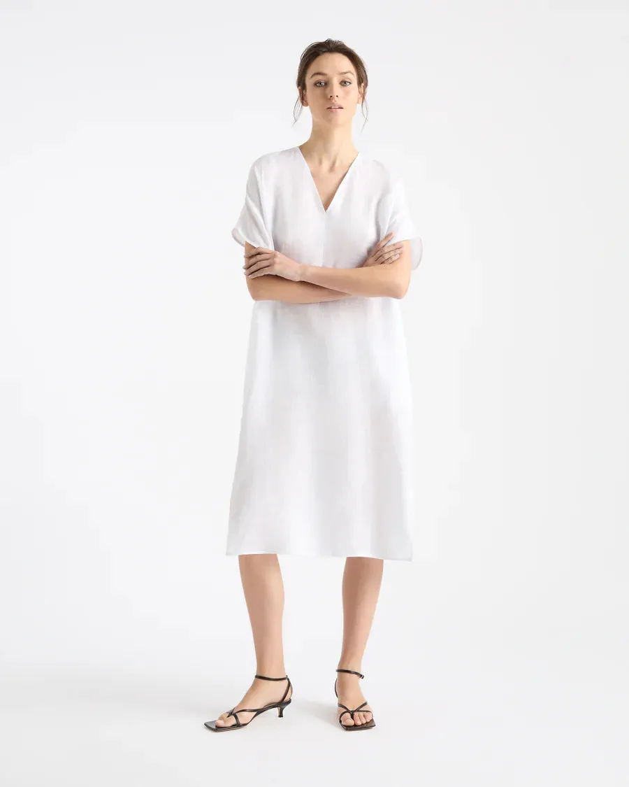 WEDGE DRESS-OYSTER