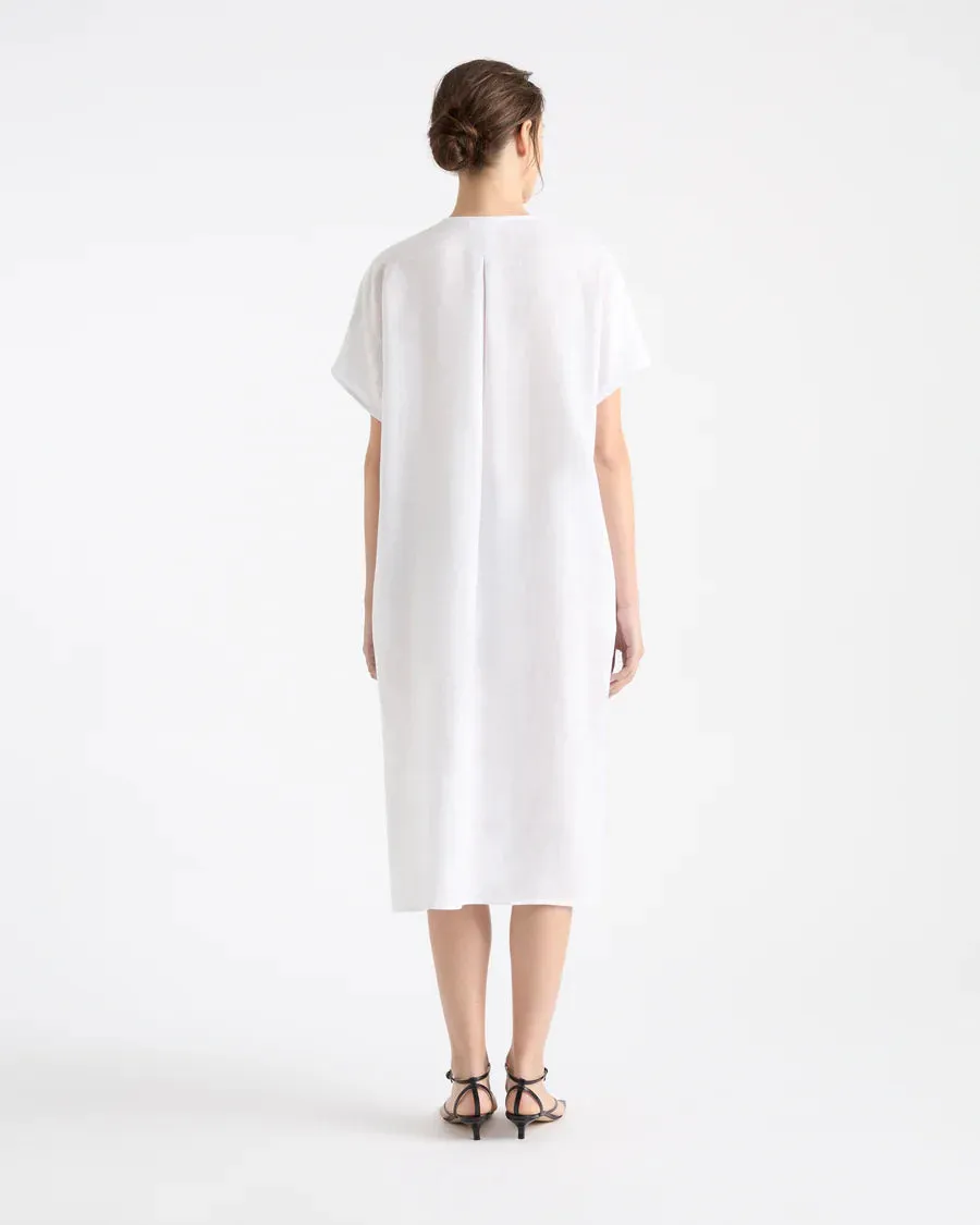 WEDGE DRESS-OYSTER
