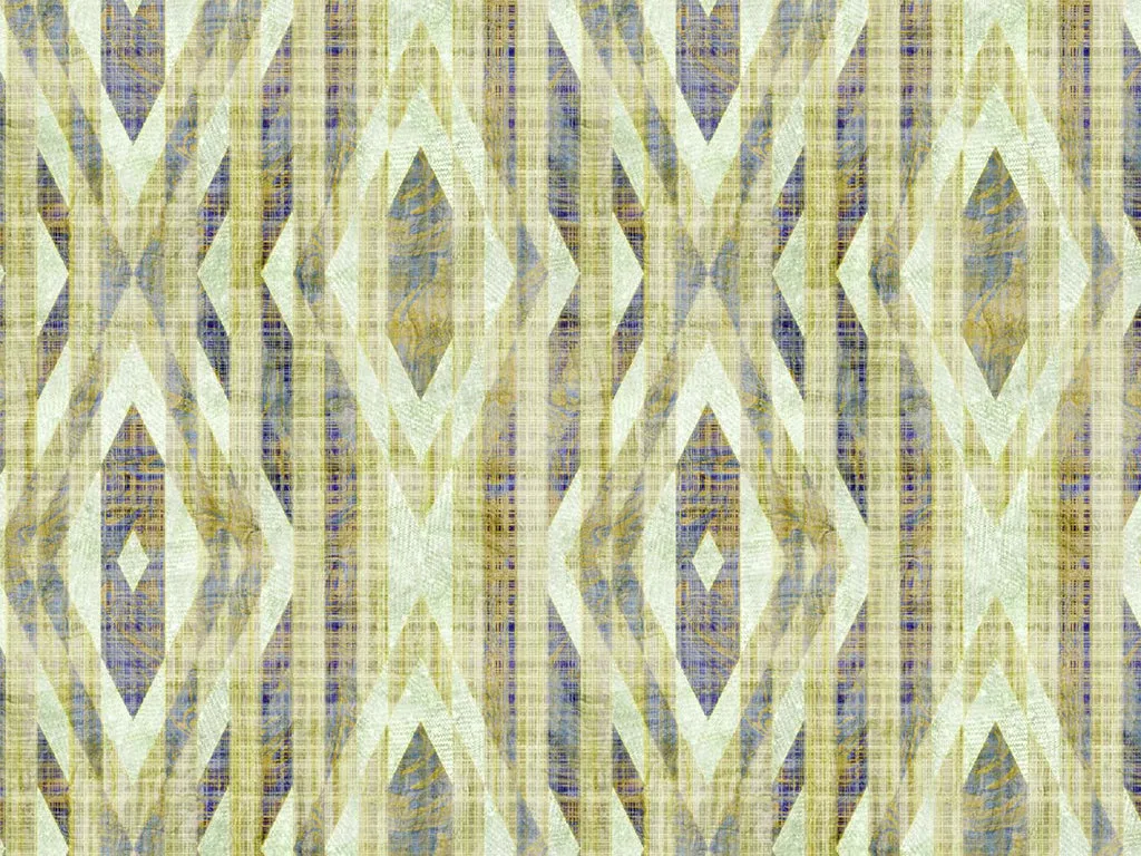 Yellow Abstract Digital Printed Cotton Linen Fabric (Wholesale)