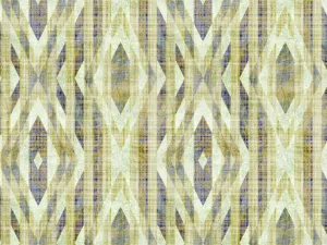 Yellow Abstract Digital Printed Cotton Linen Fabric (Wholesale)